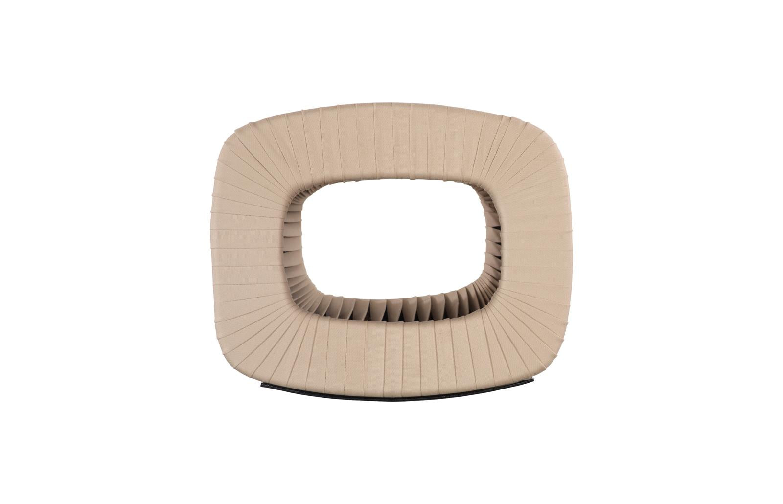 Phillips Collection Home Decor Phillips Collection Seat Belt Ottoman,  Beige/Beige