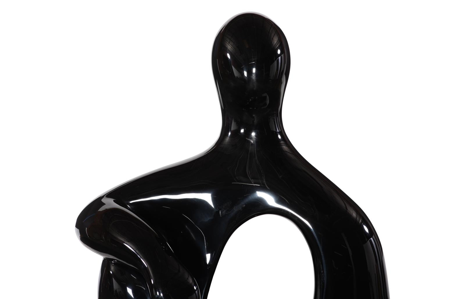 Phillips Collection Home Decor Phillips Collection Seated Sculpture, Gel Coat Black