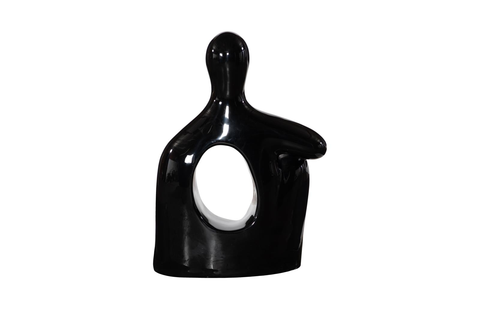 Phillips Collection Home Decor Phillips Collection Seated Sculpture, Gel Coat Black