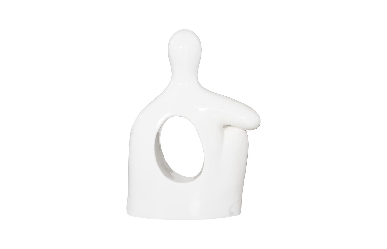 Phillips Collection Home Decor Phillips Collection Seated Sculpture, Gel Coat White