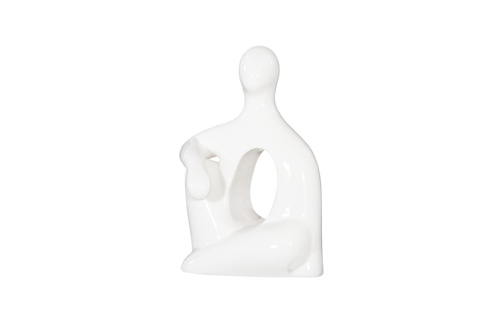 Phillips Collection Home Decor Phillips Collection Seated Sculpture, Gel Coat White