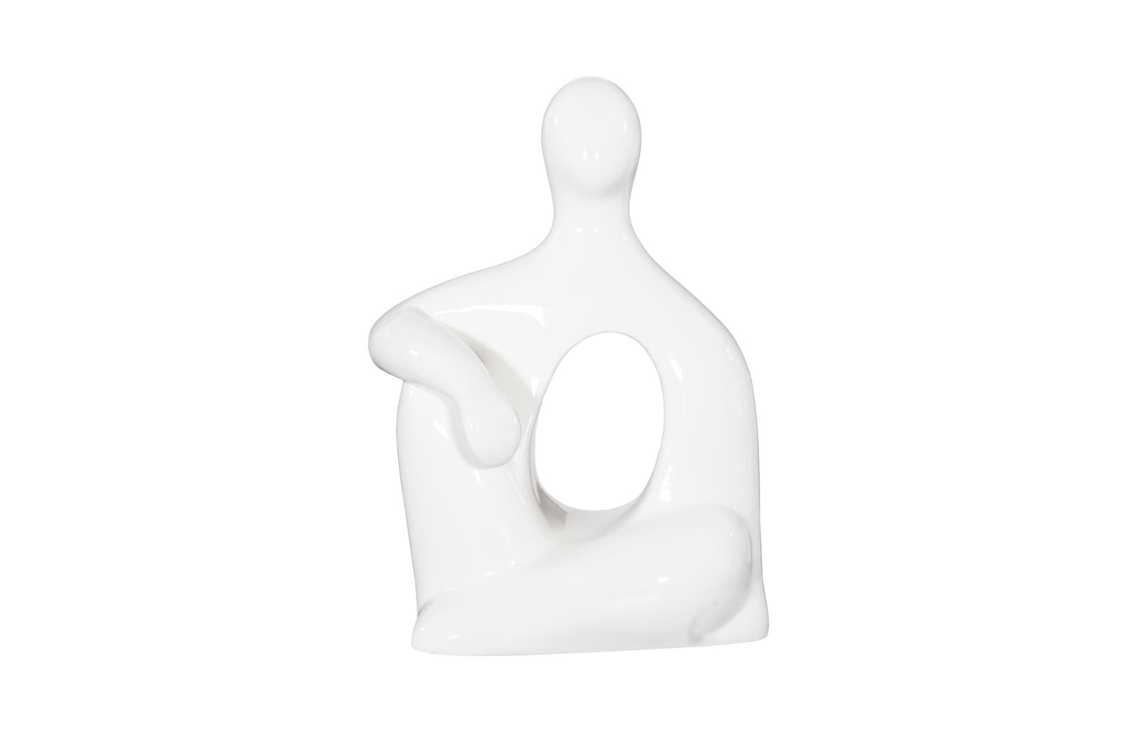 Phillips Collection Home Decor Phillips Collection Seated Sculpture, Gel Coat White