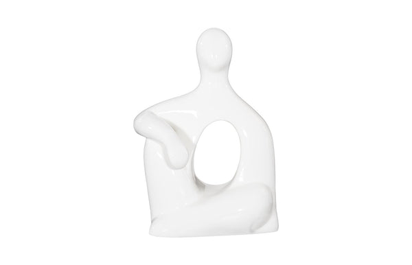 Phillips Collection Home Decor Phillips Collection Seated Sculpture, Gel Coat White