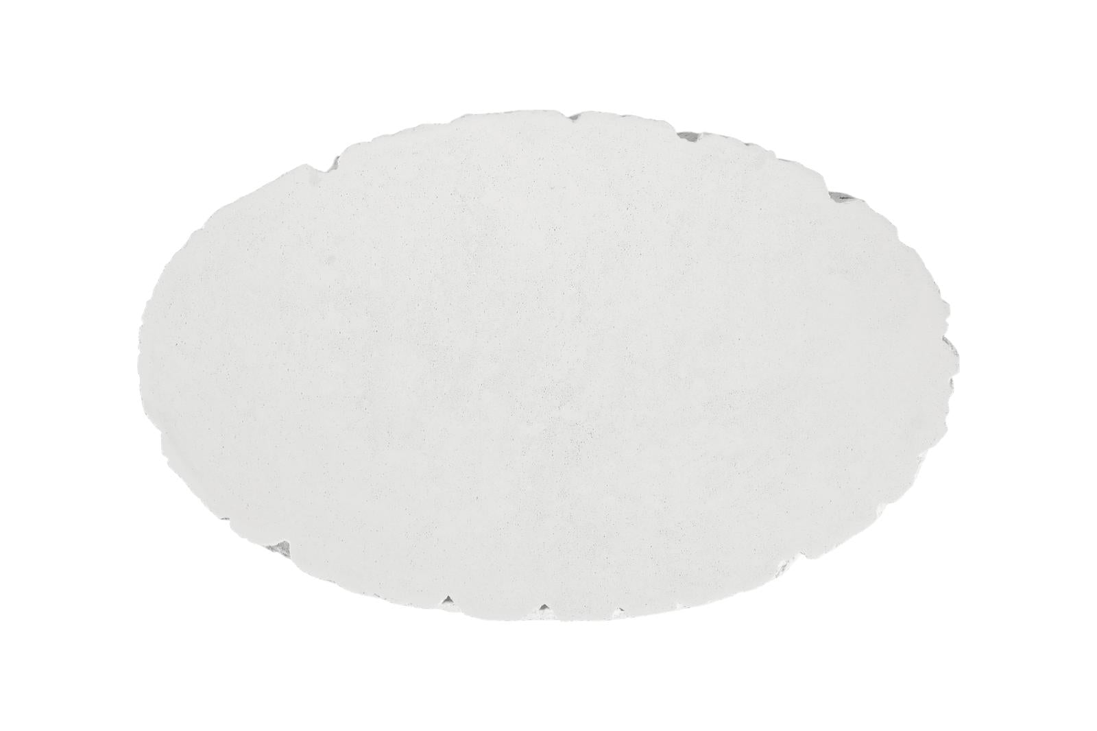 Phillips Collection Home Decor Phillips Collection Shear Coffee Table, Oval, White Stone