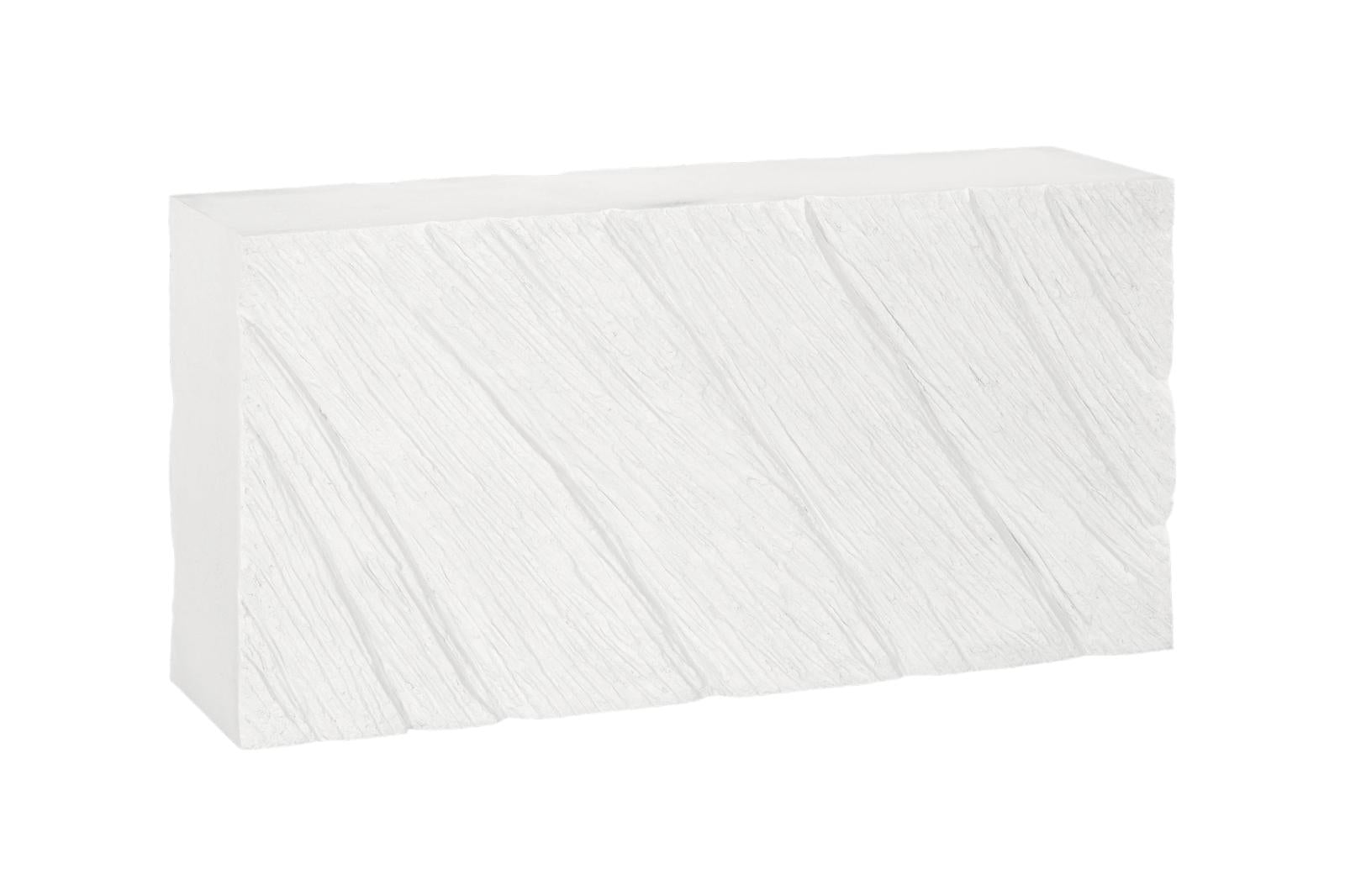 Phillips Collection Home Decor Phillips Collection Shear Console  Table, Rectangle, White Stone