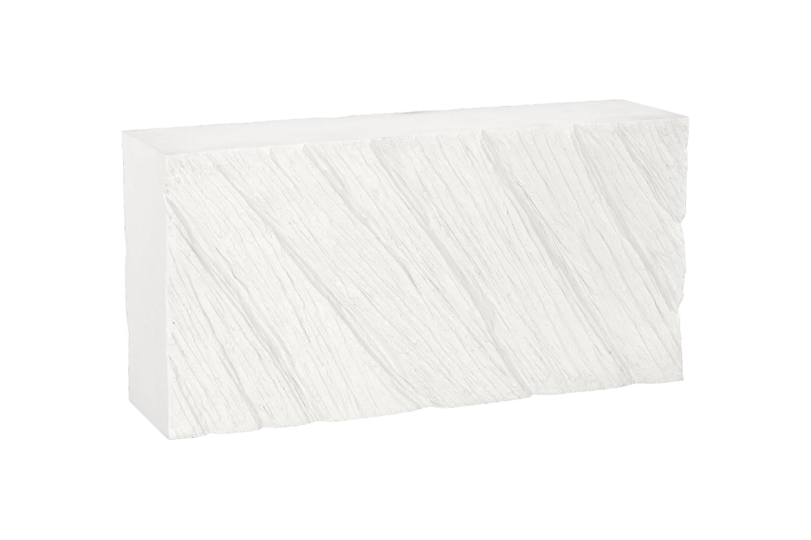 Phillips Collection Home Decor Phillips Collection Shear Console  Table, Rectangle, White Stone