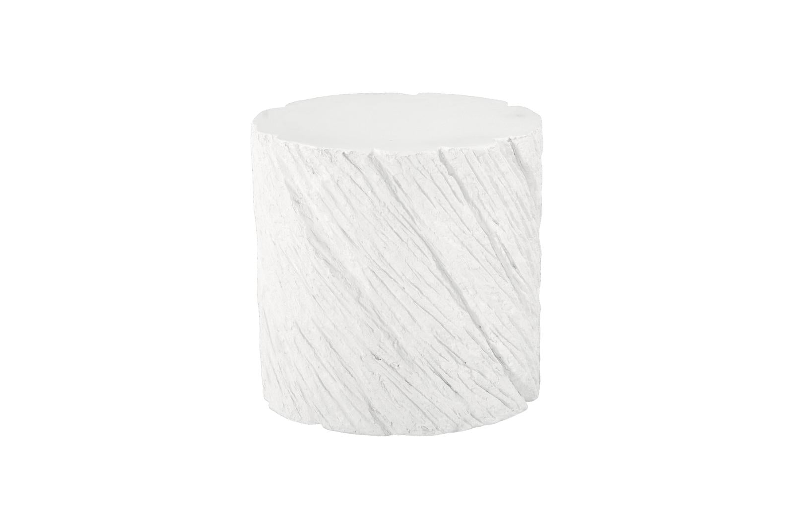 Phillips Collection Home Decor Phillips Collection Shear Side Table, Oval, White Stone