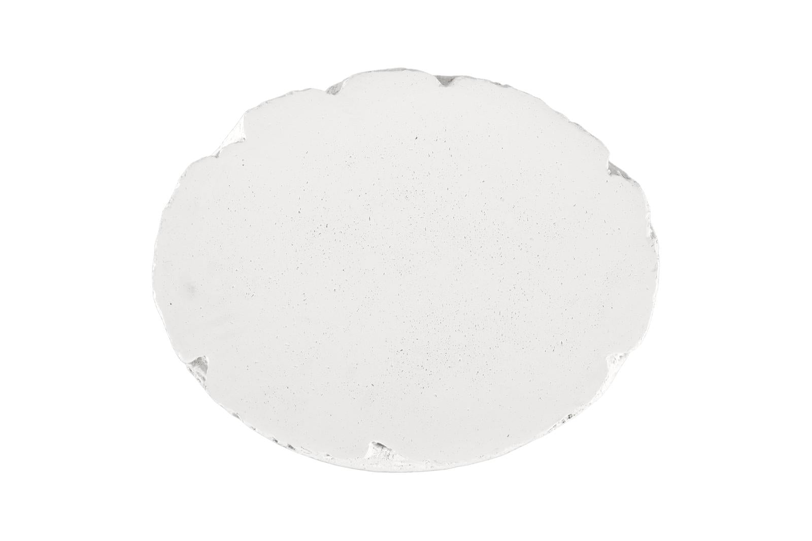 Phillips Collection Home Decor Phillips Collection Shear Side Table, Oval, White Stone