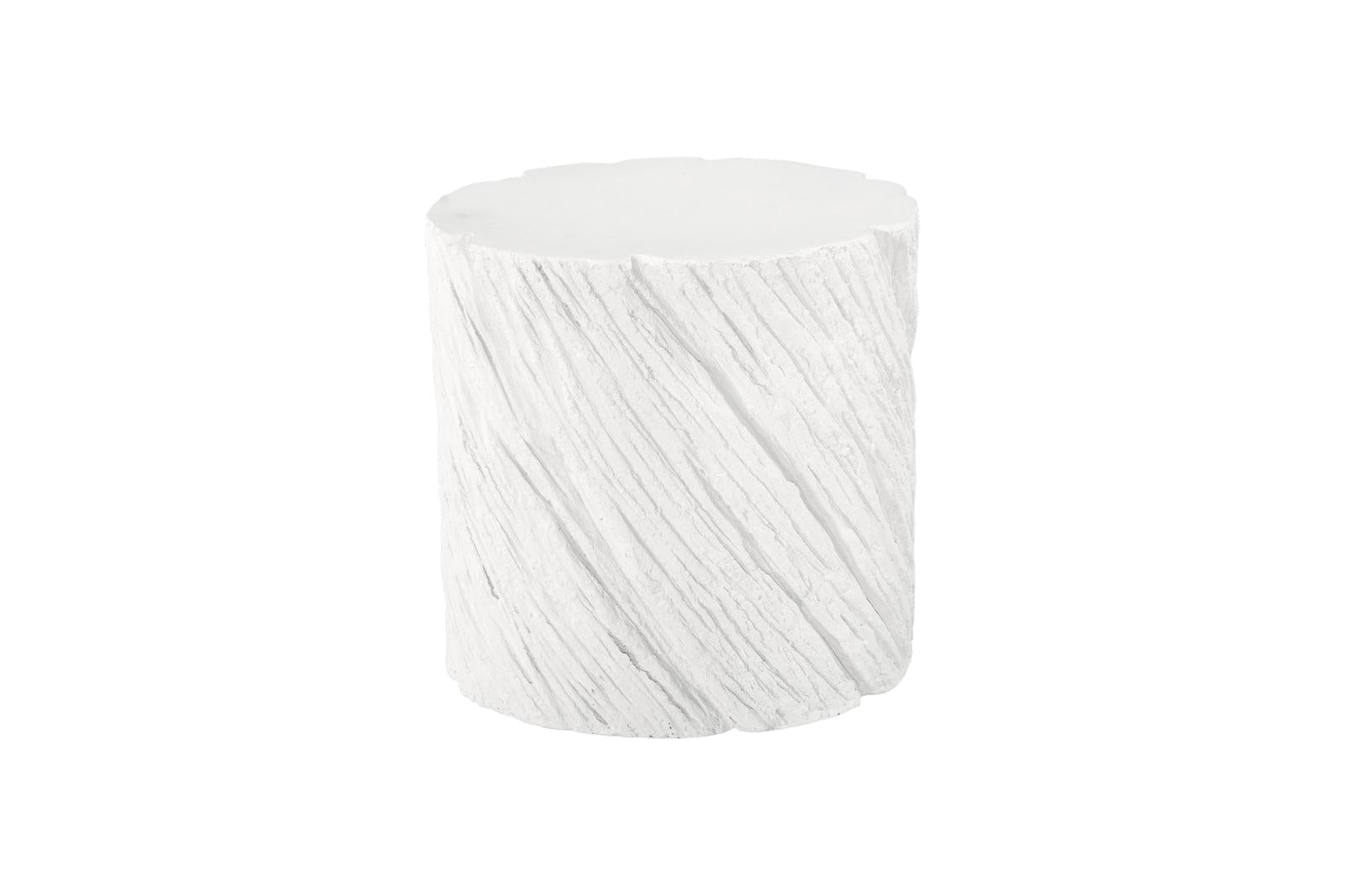 Phillips Collection Home Decor Phillips Collection Shear Side Table, Oval, White Stone