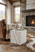 Phillips Collection Home Decor Phillips Collection Shear Side Table, Square, White Stone