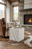Phillips Collection Home Decor Phillips Collection Shear Side Table, Square, White Stone