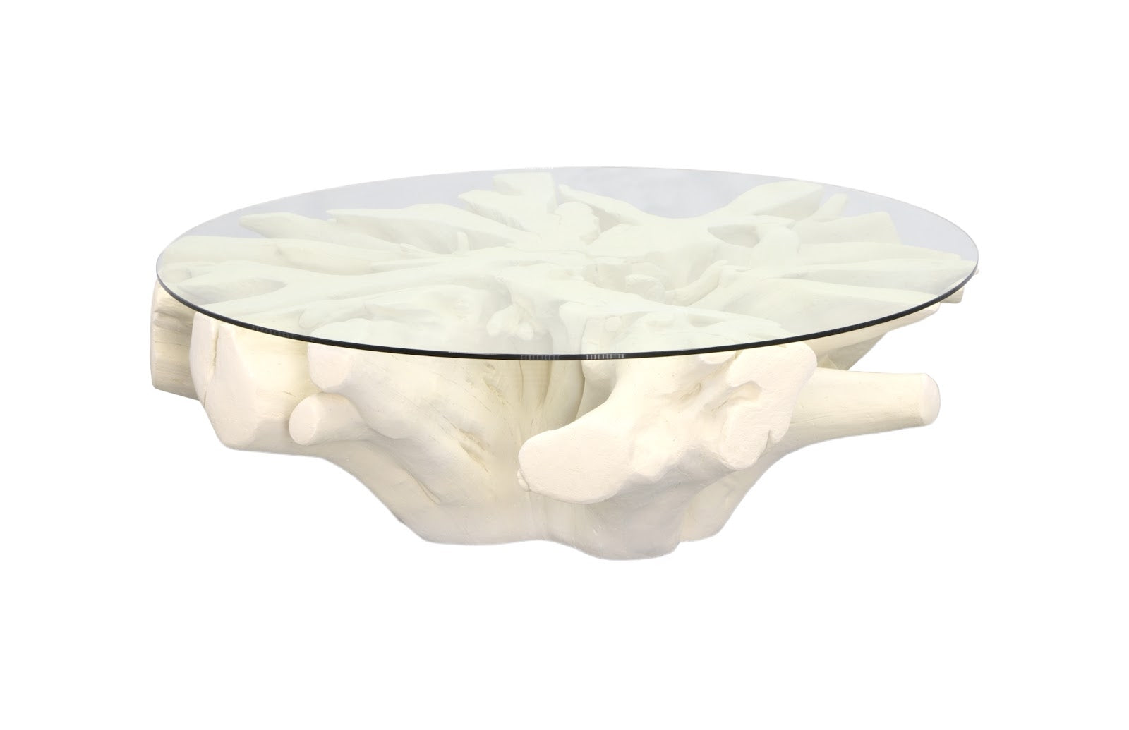 Phillips Collection Home Oversized LTL - Rate to be Quoted Phillips Collection Cast Sonokeling Coffee Table, Round, Roman Stone