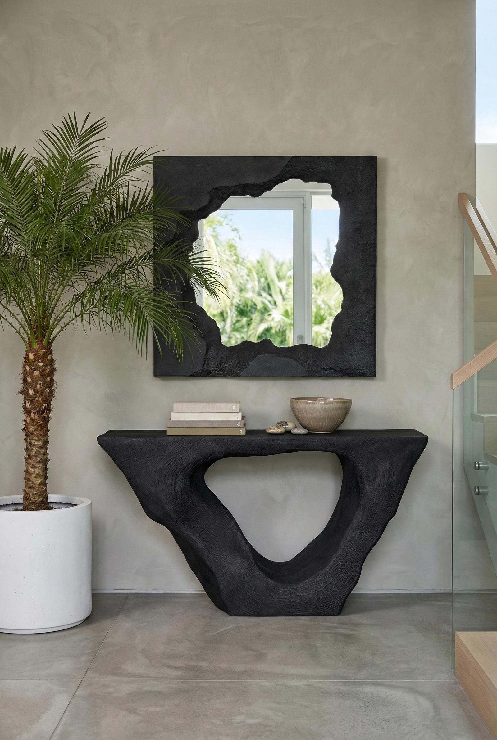 Phillips Collection Home Decor Phillips Collection Strata Console, Charcoal Stone