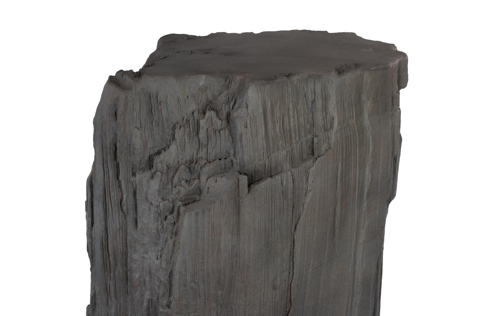 Phillips Collection Home Decor Phillips Collection Stratified Cast Stone Pedestal, Painted Slate PH119125