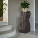 Phillips Collection Home Decor Phillips Collection Stratified Cast Stone Pedestal, Painted Slate PH119126
