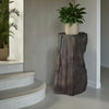 Phillips Collection Home Decor Phillips Collection Stratified Cast Stone Pedestal, Painted Slate PH119126