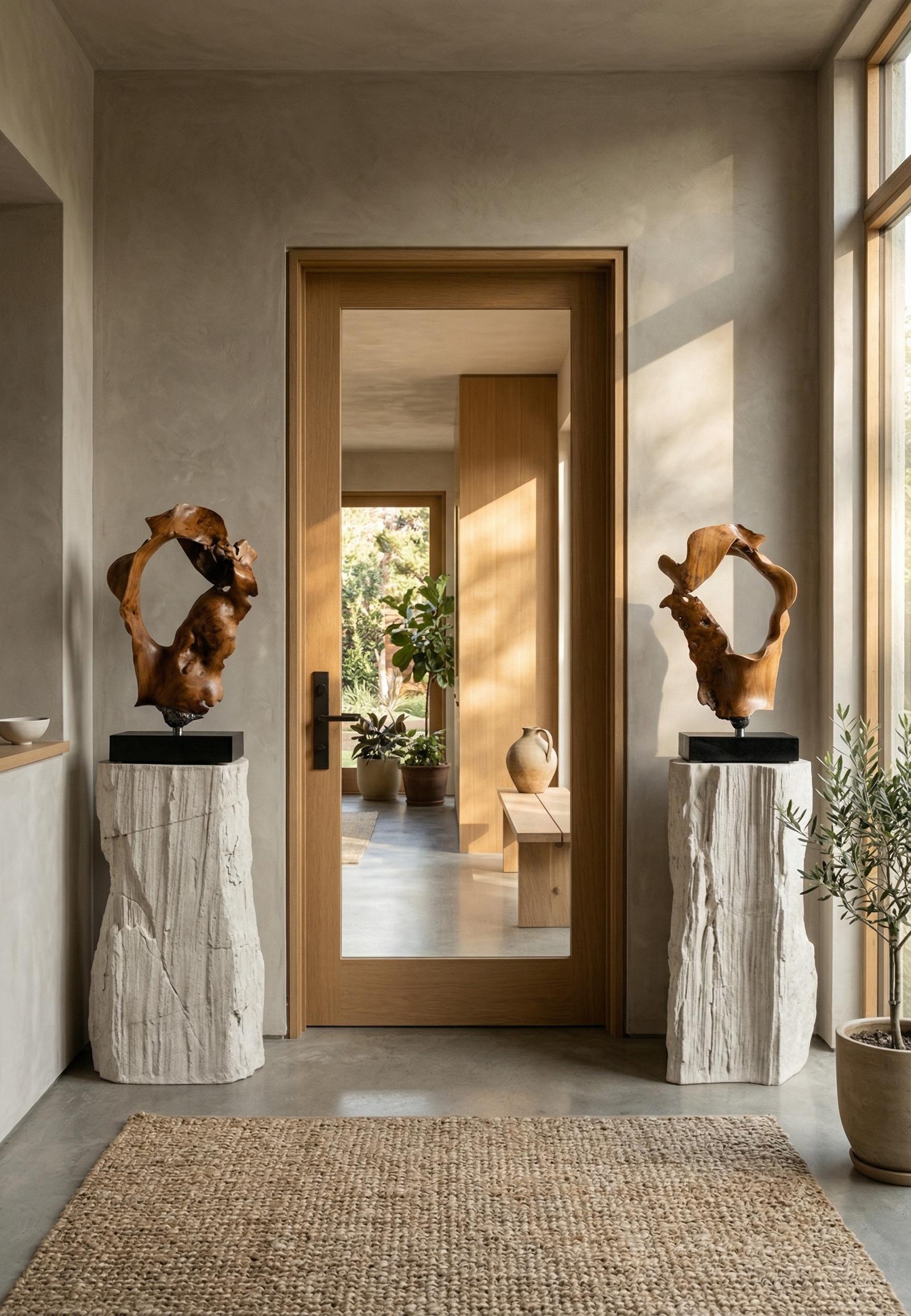 Phillips Collection Home Decor Phillips Collection Stratified Cast Stone Pedestal, Roman Stone PH119989