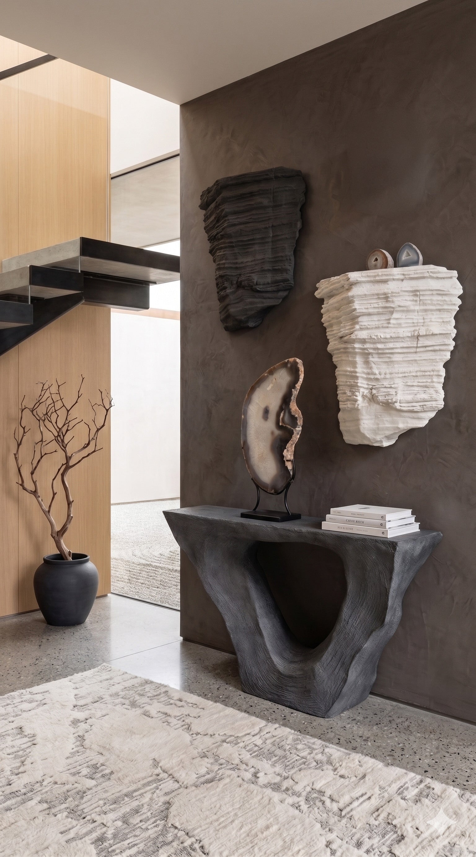 Phillips Collection Home Decor Phillips Collection Stratified Rock Wall Décor, Charcoal Stone