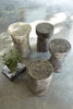 Phillips Collection Furniture Phillips Collection Stump Stool, Gray Stone Finish, Black