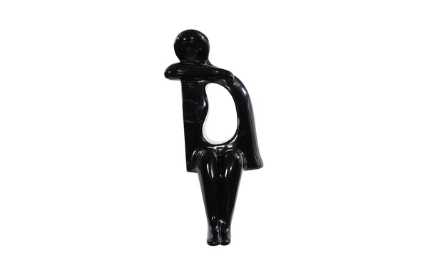 Phillips Collection Home Decor Phillips Collection Sweetie Sculpture, Gel Coat Black