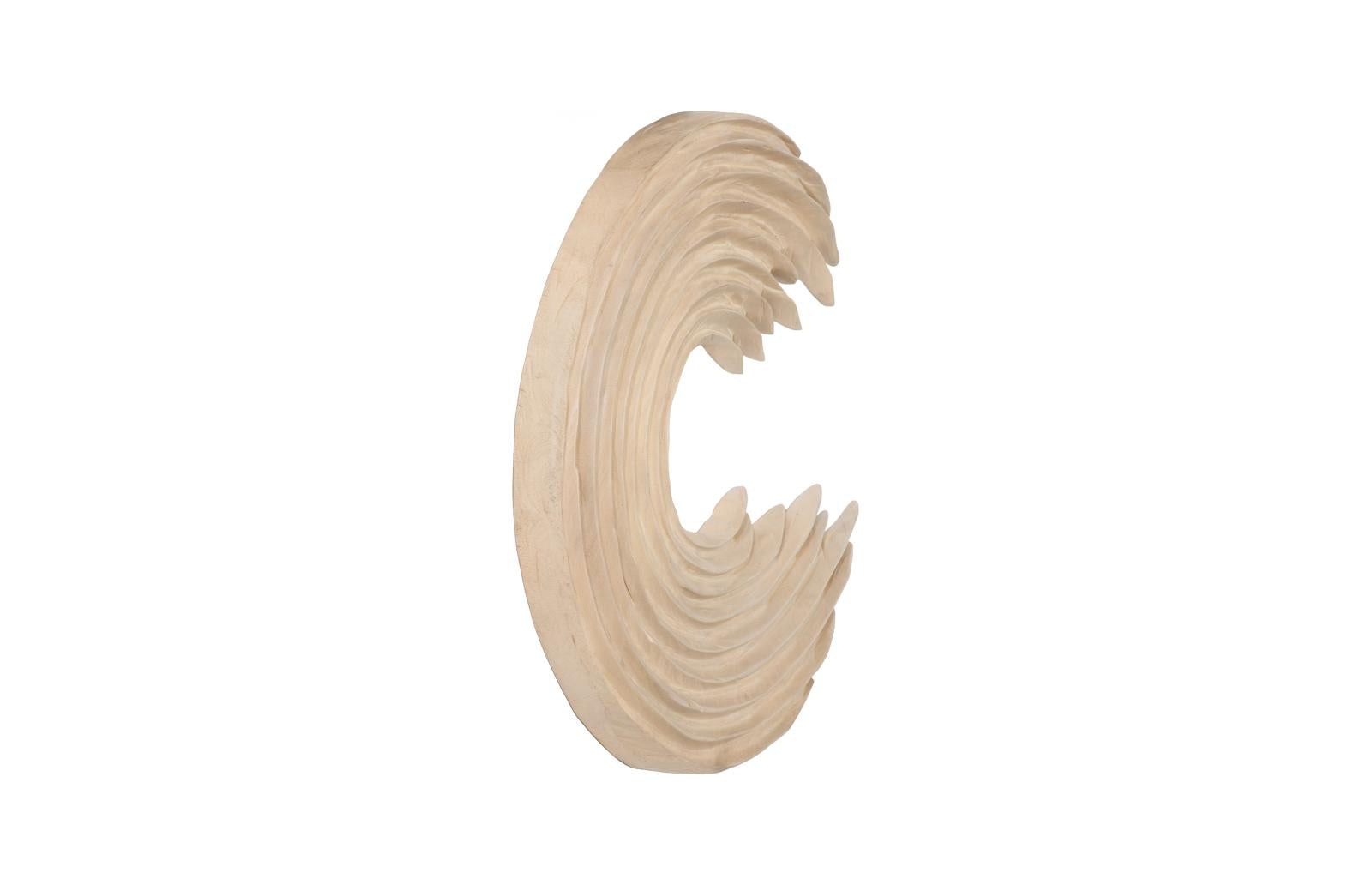 Phillips Collection Home Decor Phillips Collection Swoop Wall Art, Bleached Wood, Small