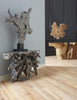 Phillips Collection Home Decor Phillips Collection Teak Sculpture on Stand, Black Wash