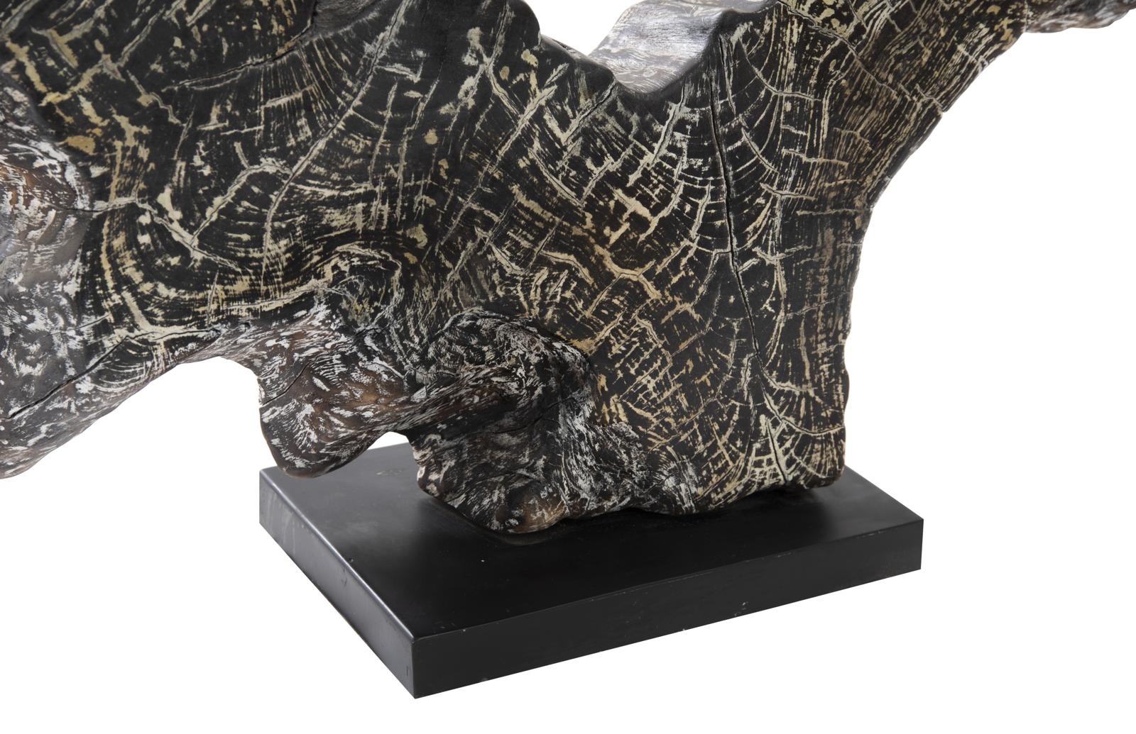 Phillips Collection Home Decor Phillips Collection Teak Sculpture on Stand, Black Wash
