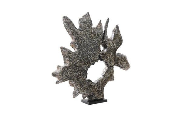 Phillips Collection Home Decor Phillips Collection Teak Sculpture on Stand, Black Wash