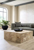 Phillips Collection Home Decor Phillips Collection Teak Slice Coffee Table, Square, Bleached