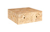Phillips Collection Home Decor Phillips Collection Teak Slice Coffee Table, Square, Bleached