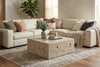 Phillips Collection Home Decor Phillips Collection Teak Slice Coffee Table, Square, Oat Finish