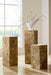 Phillips Collection Home Decor Phillips Collection Teak Slice Pedestal, Square, Bleached , MD