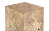 Phillips Collection Home Decor Phillips Collection Teak Slice Pedestal, Square, Bleached , SM