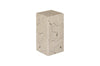 Phillips Collection Home Decor Phillips Collection Teak Slice Pedestal, Square, Oat Finish, SM