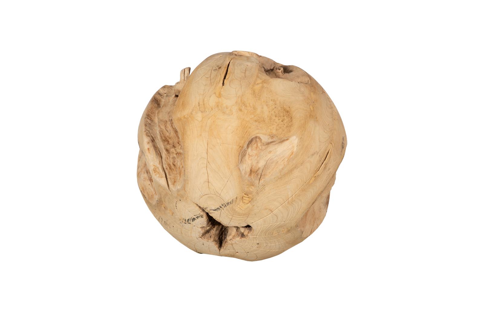 Phillips Collection Home Decor Phillips Collection Teak Wood Ball, Large, Bleached