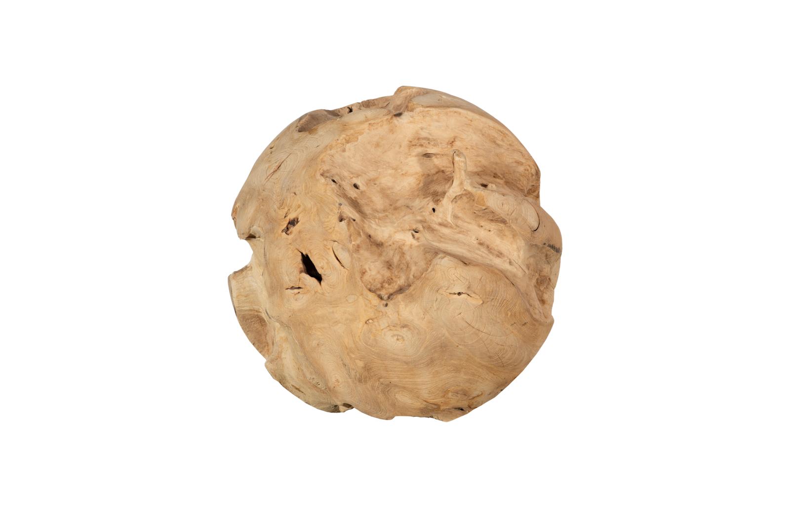 Phillips Collection Home Decor Phillips Collection Teak Wood Ball, Large, Bleached