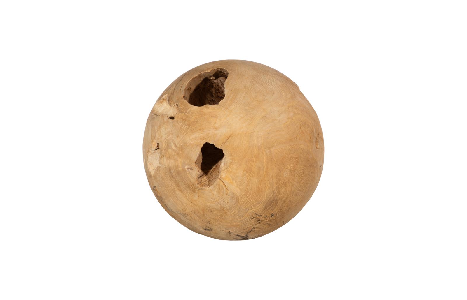 Phillips Collection Home Decor Phillips Collection Teak Wood Ball, Medium, Bleached