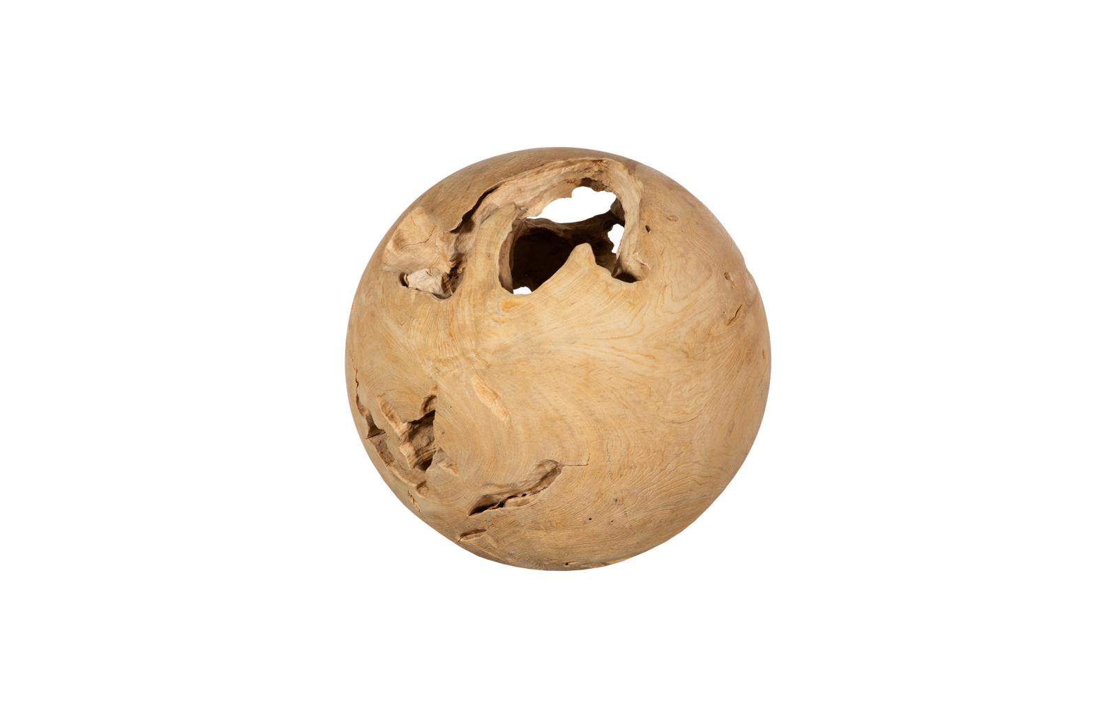 Phillips Collection Home Decor Phillips Collection Teak Wood Ball, Medium, Bleached