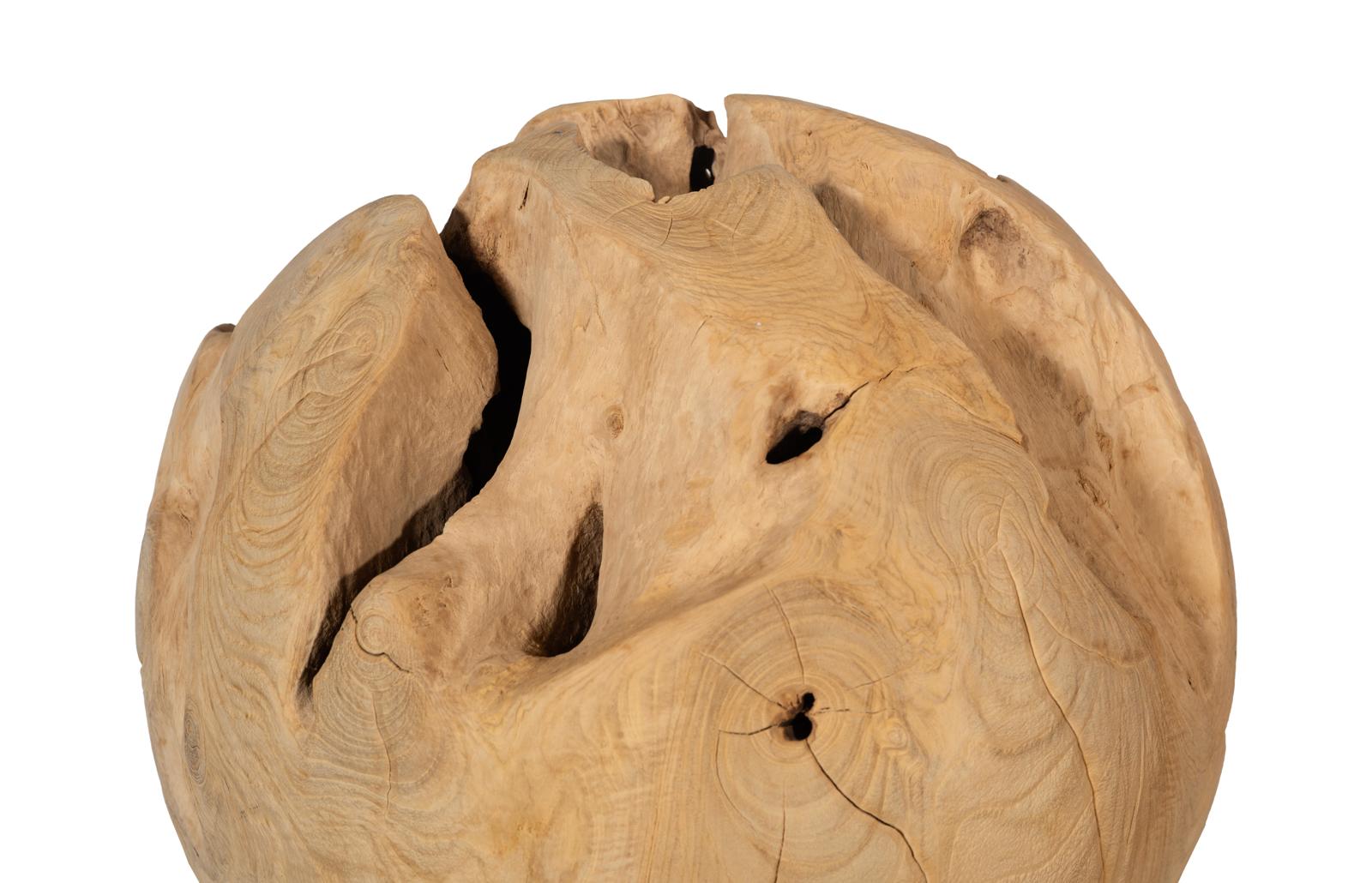 Phillips Collection Home Decor Phillips Collection Teak Wood Ball, Small, Bleached