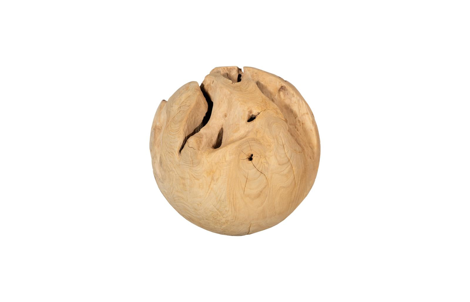 Phillips Collection Home Decor Phillips Collection Teak Wood Ball, Small, Bleached