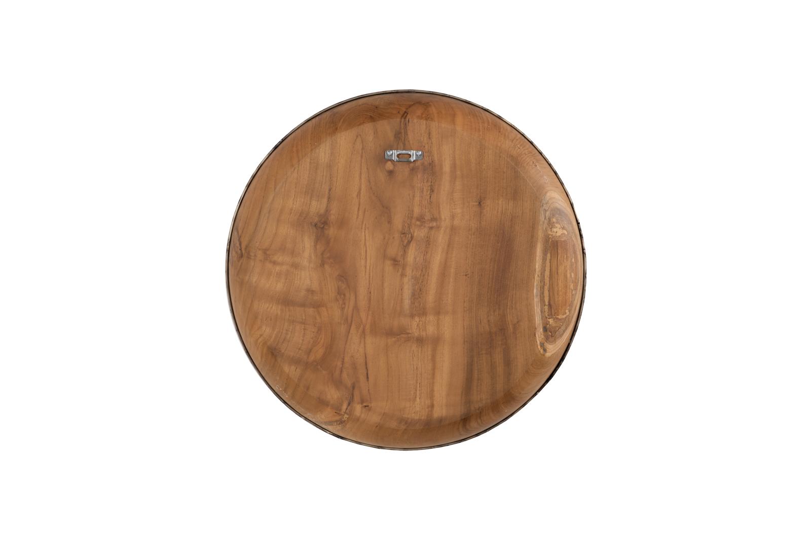 Phillips Collection Home Decor Phillips Collection Teak Wood Bowl Wall Art, Metallurgy Edge, XL
