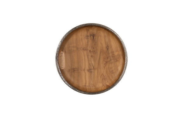 Phillips Collection Home Decor Phillips Collection Teak Wood Bowl Wall Art, Metallurgy Edge, XL