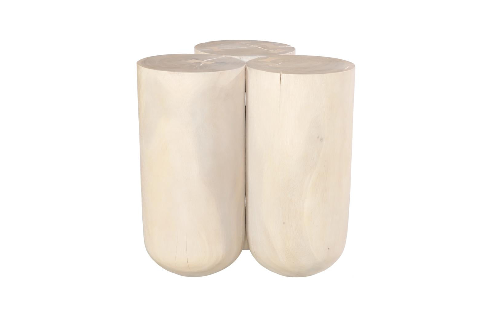 Phillips Collection Home Decor Phillips Collection Triflora Side Table, Bleached, Large