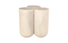 Phillips Collection Home Decor Phillips Collection Triflora Side Table, Bleached, Large