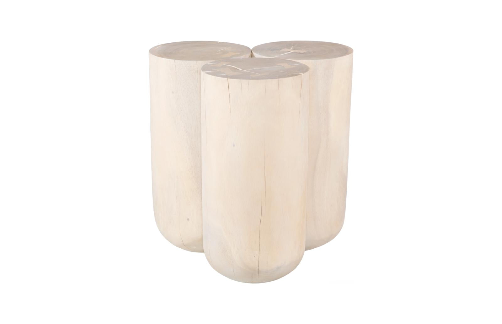 Phillips Collection Home Decor Phillips Collection Triflora Side Table, Bleached, Large