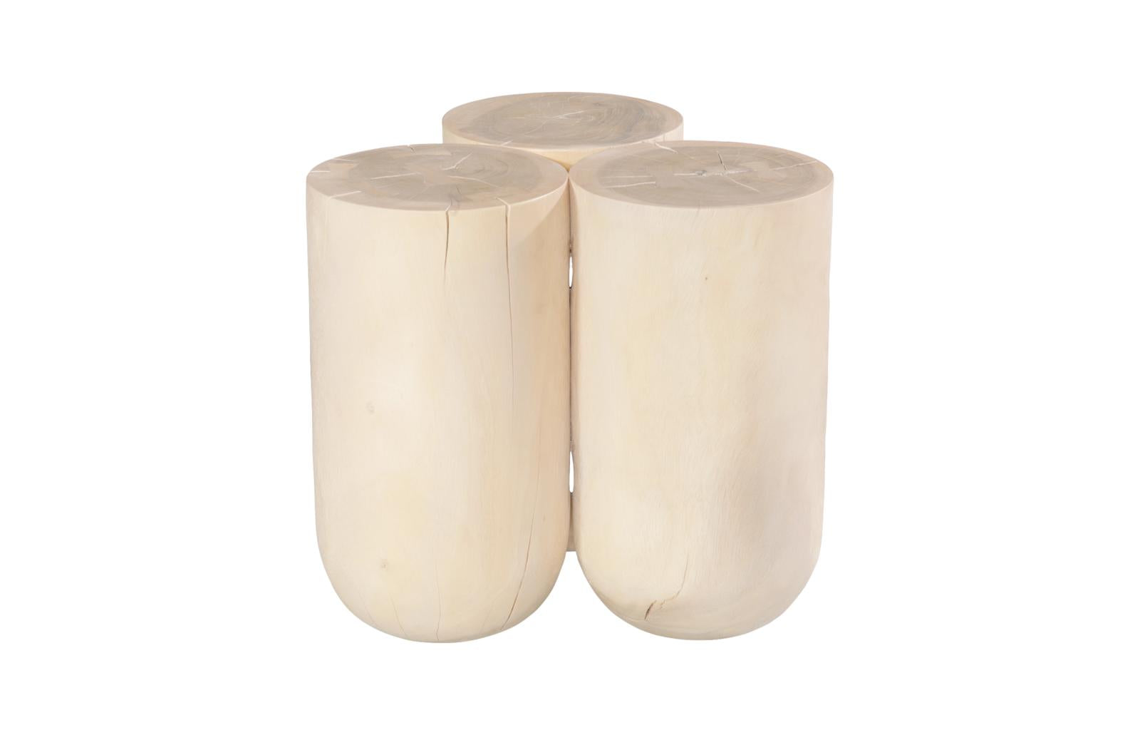 Phillips Collection Home Decor Phillips Collection Triflora Side Table, Bleached, Small