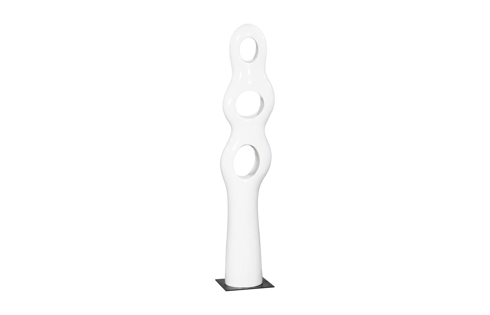 Phillips Collection Home Decor Phillips Collection Triple Circle Sculpture, Gel Coat White