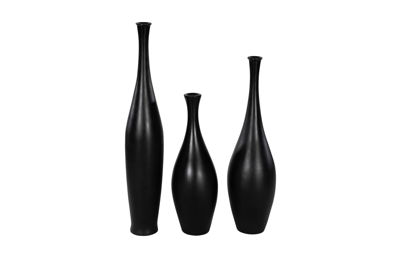 Phillips Collection Home Decor Phillips Collection Trumpet Vase, Large, Matte Black