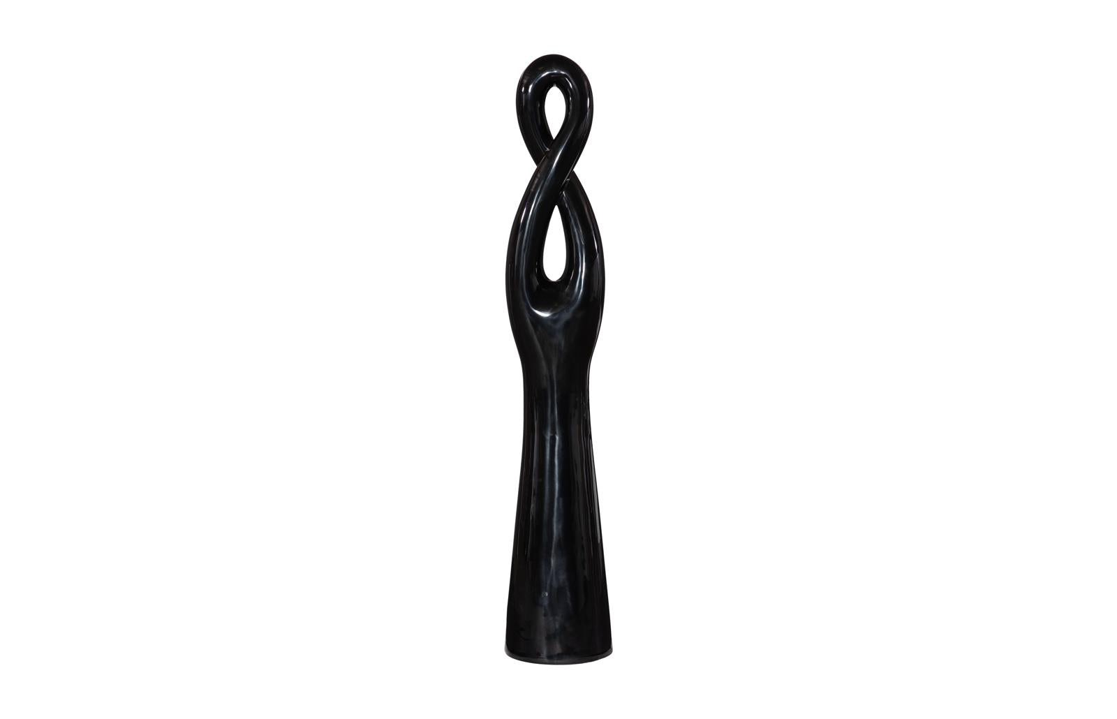 Phillips Collection Home Decor Phillips Collection Twisted Sculpture, Gel Coat Black