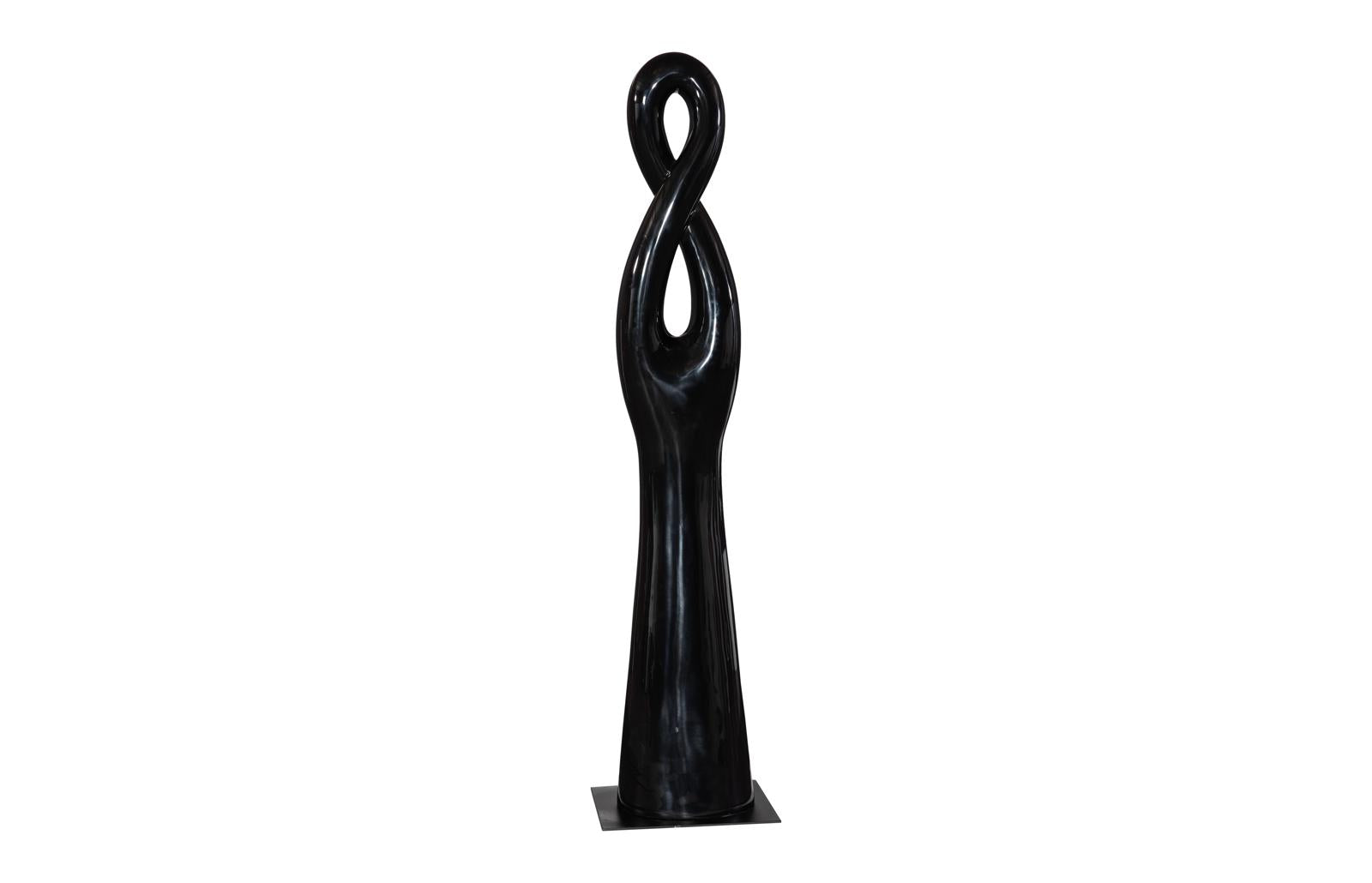 Phillips Collection Home Decor Phillips Collection Twisted Sculpture, Gel Coat Black